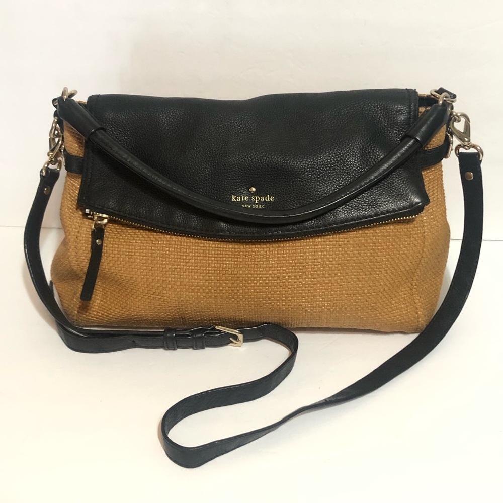 Kate Spade Cobble Hill Minka Black Tan Satchel - Picture 3 of 8